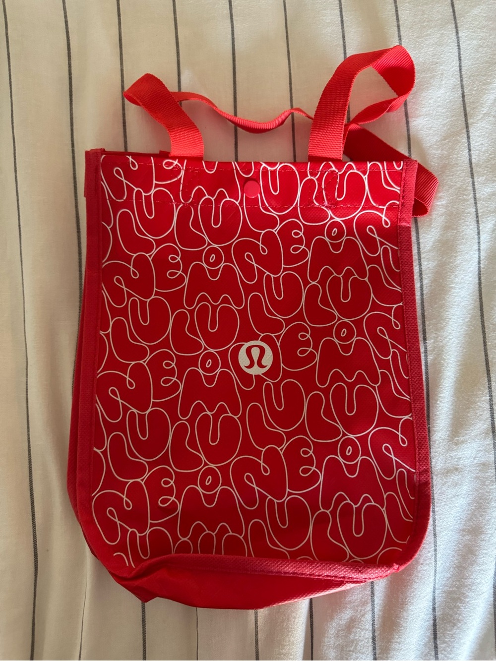lululemon athletica Red Tote with White Graphic